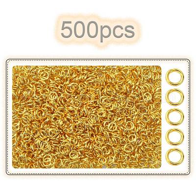 Brass Open Jump Rings&nbsp;KK-YW0001-38-1