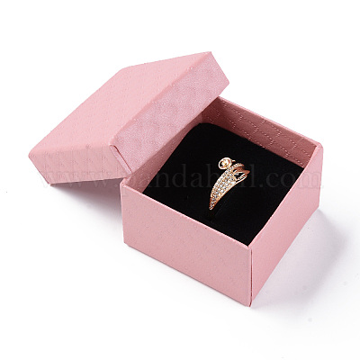 Square Cardboard Ring Boxes&nbsp;LS-X1-CBOX-S020-02-1