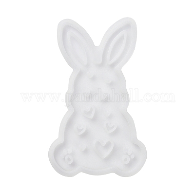 Easter Theme Rabbit with Heart Pattern DIY Silicone Table Lamp Molds&nbsp;SIMO-G008-02C-1