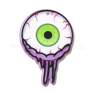 Halloween Printed Acrylic Pendants&nbsp;MACR-G059-14E-1