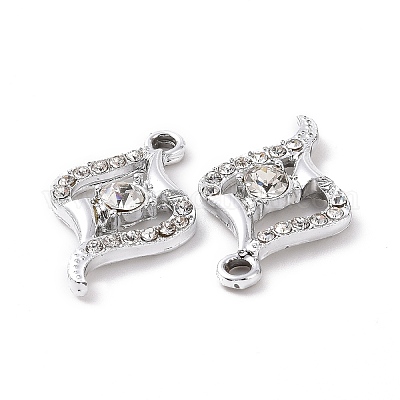 Alloy Crystal Rhinestone Pendants&nbsp;ALRI-H004-18P-1