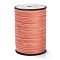 Round Waxed Polyester Thread String, Micro Macrame Cord, Twisted Cord, for Leather Sewing Stitching, Light Salmon, 0.45mm, about 174.97 yards(160m)/roll