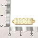 Beach Theme Rack Plating Brass Rectangle Connector Charms&nbsp;KK-P261-08D-G01-3