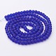 Baking Paint Transparent Glass Bead Strands&nbsp;X-GLAA-S031-6mm-09-2