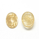 Coffee Synthetic Watermelon Stone Glass Cabochons&nbsp;G-R415-13x18-39-2