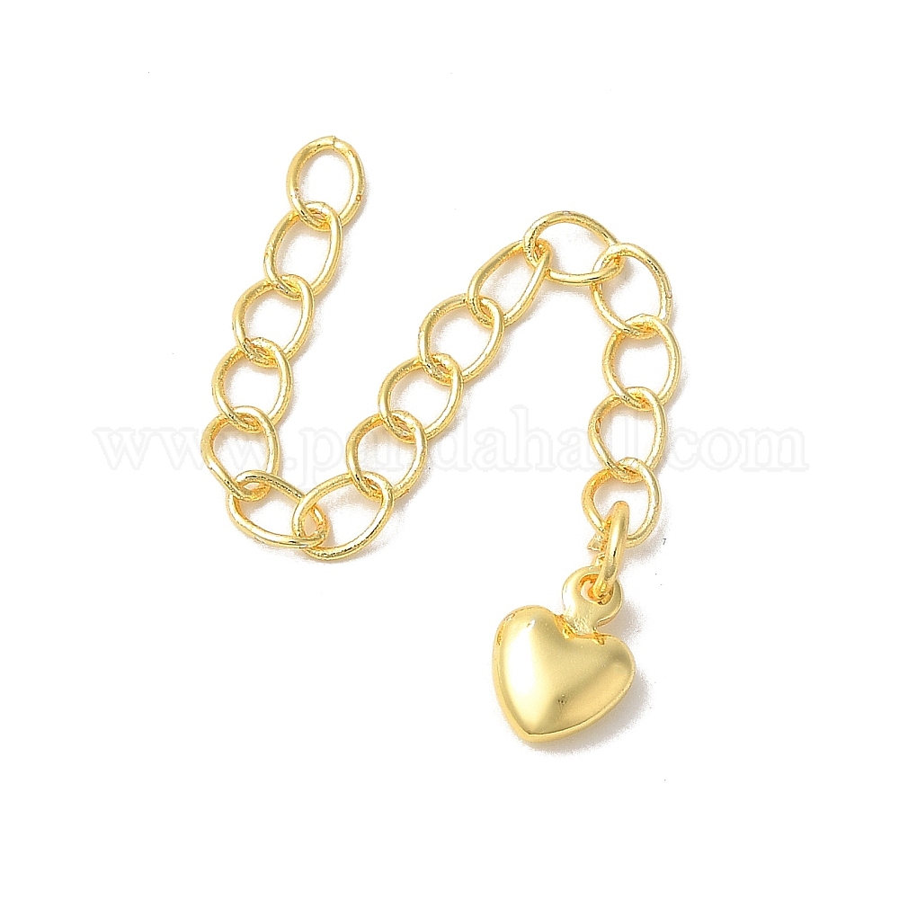 Wholesale Rack Plating Brass Ends with Chain and Charms - Pandahall.com