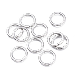 Tarnish Resistant 304 Stainless Steel Linking Rings, Ring, Stainless Steel Color, 17x1.8mm, Inner Diameter: 12.3mm