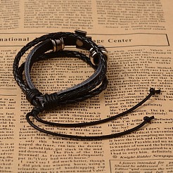 Imitation PU Leather Multi-strand Bracelets&nbsp;BJEW-O129-12