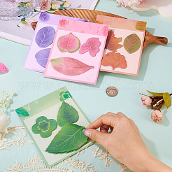 16Pcs 4 Colors Leaf Paper Memo Pad Sticky Notes&nbsp;OFST-TA0001-08