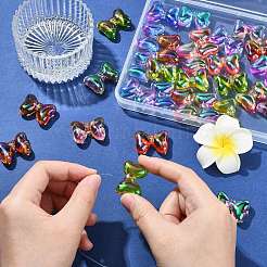 30Pcs Gradient Color Opaque Acrylic Beads&nbsp;OACR-CJ0002-28
