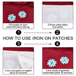 Computerized Embroidery Cloth Iron on/Sew on Patches&nbsp;DIY-WH0304-192B