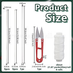 Manganese Steel Straight Sewing Embroidery Threads&nbsp;TOOL-OC0002-11B