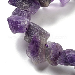 Raw Rough Natural Amethyst Beads Strands&nbsp;G-E576-26A