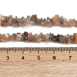 Natural Multi-Moonstone Chip Beads Strands&nbsp;G-B160-A04