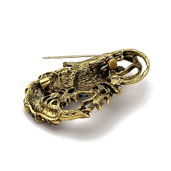 Alloy Rhinestone Brooch&nbsp;JEWB-K027-04A-AG