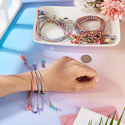 24Pcs 12 Colors Bohemian Braided Polyester Cord Bracelet Making&nbsp;MAK-TA0001-34