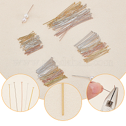 200Pcs 20 Styles Brass Flat Head Pins&nbsp;KK-BC0009-19