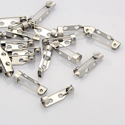 Tarnish Resistant 201 Stainless Steel Brooch Pin Back Bar Findings&nbsp;STAS-N022-02