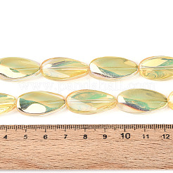 Electroplate Transparent Glass Beads Strands&nbsp;EGLA-N055-02C