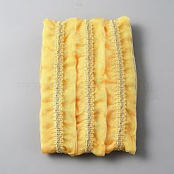 Polyester Pleated Lace Trim&nbsp;OCOR-WH0060-36A