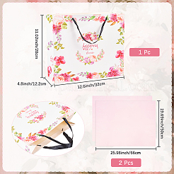 1Pc Flower Printed Paper Bags&nbsp;ABAG-SP0001-14B