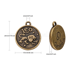 Tibetan Style Alloy Pendants&nbsp;PALLOY-E196-AB-NF