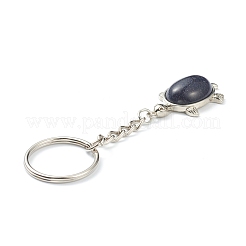 Natural & Synthetic Mixed Gemstone Keychain&nbsp;KEYC-P010-C