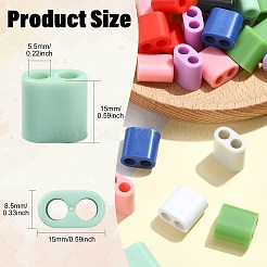 40Pcs 10 Colors ABS Plastic Slide Charms&nbsp;MACR-CJ0002-47