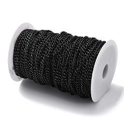 Oxidation Aluminum Faceted Curb Chains&nbsp;CHA-E003-12EB