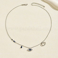 Brass Micro Pave Cubic Zirconia Pendant Necklace for Women&nbsp;ZL4013