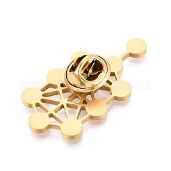 304 Stainless Steel Lapel Pin Backs for Clothes&nbsp;STAS-T070-10G