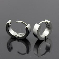 Brass Huggie Hoop Earrings&nbsp;EJEW-EE0002-252F