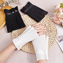 2 Pairs 2 Colors Polyester and Chiffon Faux Collar&nbsp;FIND-OC0003-15