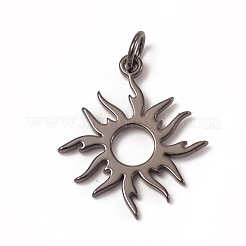 Brass Solar Eclipse Pendants&nbsp;KK-I668-08
