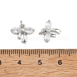 SHEGRACE Brass Clear Cubic Zirconia Charms&nbsp;XGRQ2O964-422P