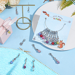 Acrylic Imitation Pearl Beaded Pendant Stitch Markers&nbsp;HJEW-AB00331
