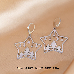 201 Stainless Steel Leverback Earrings&nbsp;FS-WGCA6C3-01