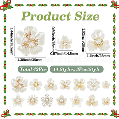 42Pcs 14 Styles Plastic Cabochons&nbsp;FIND-CY0002-45