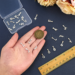 26Pcs 26 Styles Brass Charms&nbsp;KK-PH0014-20