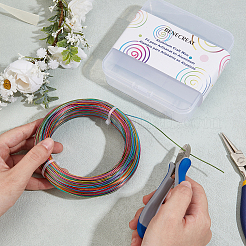 1 Roll Gradient Color Aluminum Wire&nbsp;AW-BC0003-38A