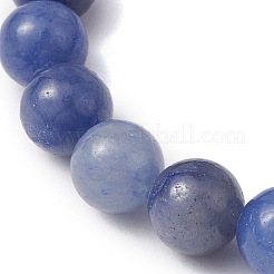 4Pcs 4 Styles 8mm Round Natural Rose Quartz & Blue Aventurine & Flower Amazonite & Amethyst Beaded Stretch Bracelets&nbsp;BJEW-TA00508