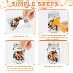 56Pcs Animals Theme Plastic Silhouette Paper&nbsp;DIY-GL0007-15