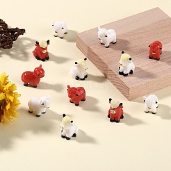 20Pcs 4 Styles Resin Yak Figurines&nbsp;CRES-SZ0001-44