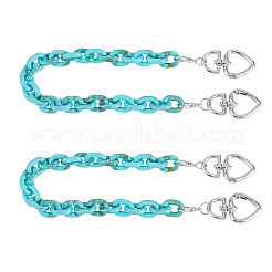 2Pcs Acrylic Link Bag Extender Chains&nbsp;HJEW-TAC0142