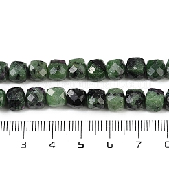 Natural Ruby in Zoisite Beads Strands&nbsp;G-H078-C39-6mm