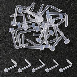 Acrylic L-Shaped Nose Ring&nbsp;AJEW-YW0001-06G