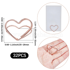 32Pcs Mini Iron Place Card Holders&nbsp;ODIS-SP0001-08RG