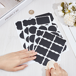35 Sheets 5 Styles PVC Chalkboard Labels Blank Stickers&nbsp;STIC-CP0001-19