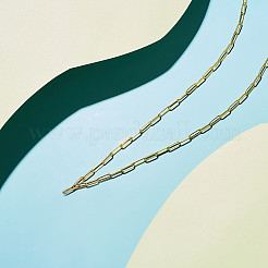 Brass Paperclip Chain Necklaces&nbsp;JN975A