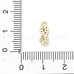 Brass Micro Pave Cubic Zirconia Pendants&nbsp;KK-C254-06B-G
